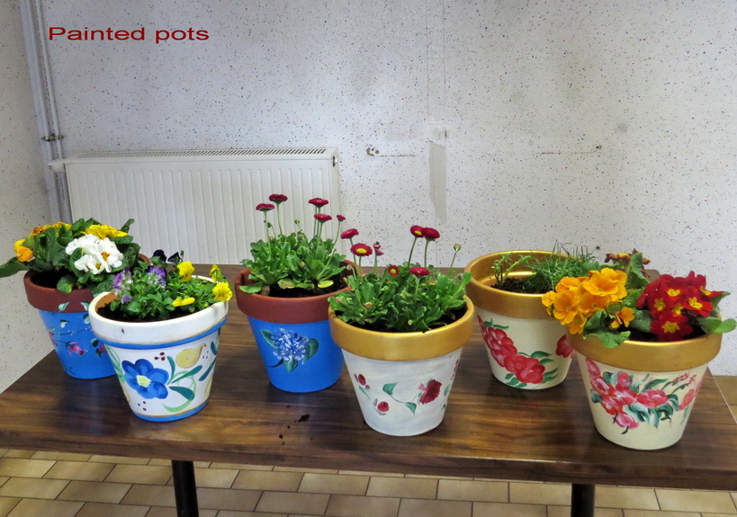 Painted pots